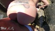 Most good risky dilettante sex on the beach with cum swallow. wetkelly